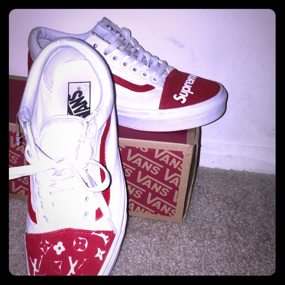 Custom Louis Vuitton * supreme  vans